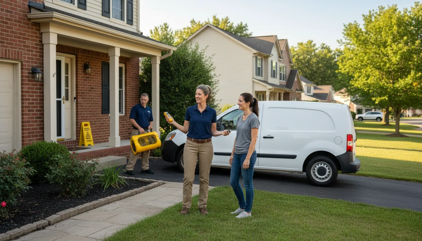 Water restoration image for Dehumidification And Cleanup Services in Fawnskin, CA